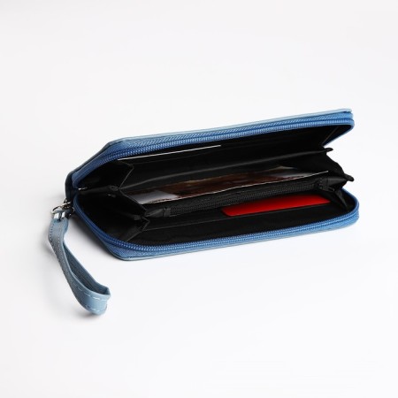 Women's wallet with lightning, blue color-3