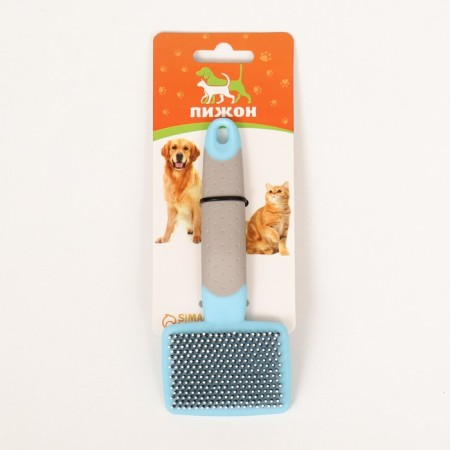 Pucups with a rubberized handle, rounded teeth, small, 6.5 x 14.5 cm, turquoise-4