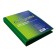Folder on 4 rings A4, calligrata "panorama", 40 mm, 700 μm, facial pocket, green, mix