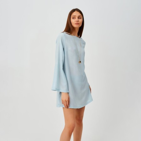 Women's tunic Minaku: Summer Time Blue Color, size 46-48-3