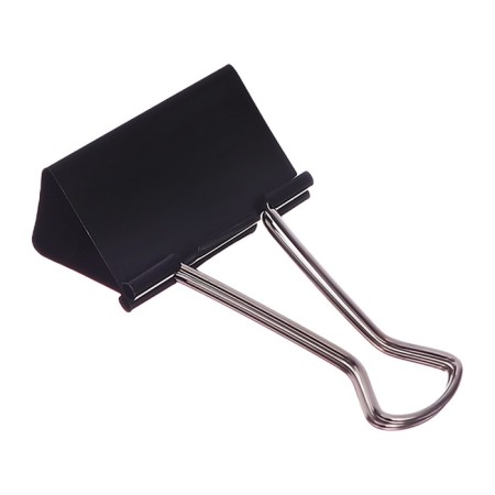 A set of clamps for papers of black 60mm 2 pieces in a package-2