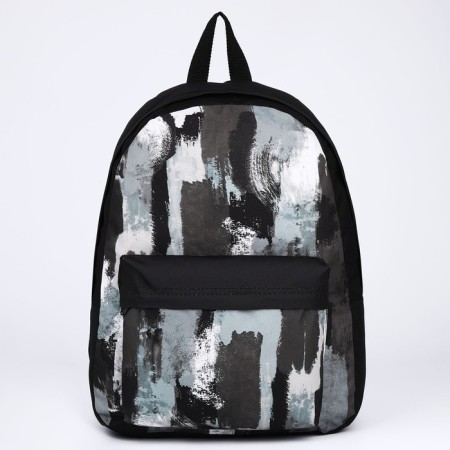 School textile “khaki”, with a pocket, 30x12x40cm, black color-1