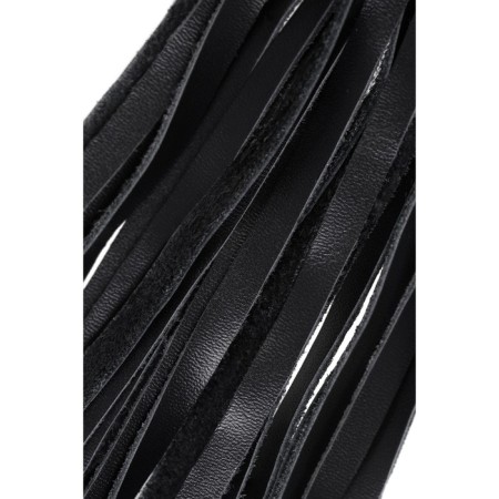 Pecado BDSM label, white handle, black whips, genuine leather-5