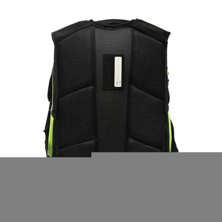 School backpack, 40 x 25 x 22 cm, Grizzly, ergonomic back, laptop compartment, black/green-5