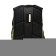 School backpack, 40 x 25 x 22 cm, Grizzly, ergonomic back, laptop compartment, black/green