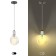 Lamp E27 - 5H27, wire 1 m, color chromium