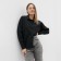 Female shirt, black color, size 52-54