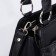 Bag-tout El Masta with a zipper, 2 outer pockets, a long belt, color graphite
