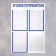 Information stand “Consumer Corpourine” 4 pockets (3 flat A4, 1 volumetric A4), blue color