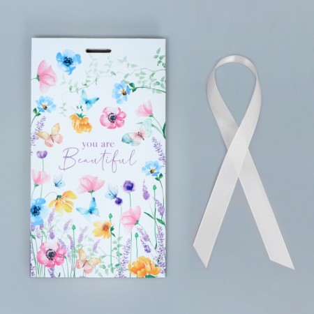 Gift package with a ribbon, packaging, “beauty inside”, 13 x 23 x 7 cm-4
