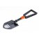 Tourist shovel, l = 59 cm, plastic stalk, in a case