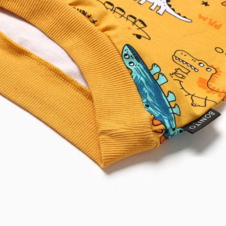 A set for a boy (sweatshirt, trousers), mustard color, height 104 cm-6