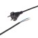 Electric cord with a PVS fork 2x0.75 mm2 5m (black) rexant