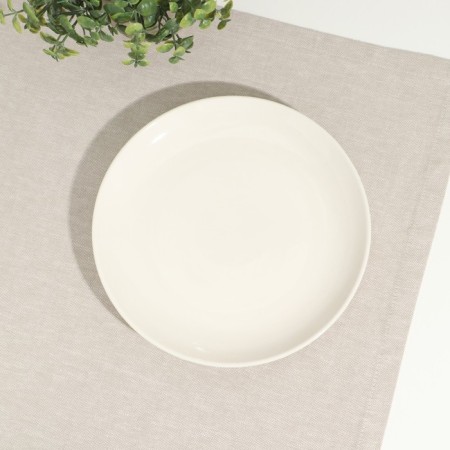 Porcelain plate "365+", D = 21 cm, white-2
