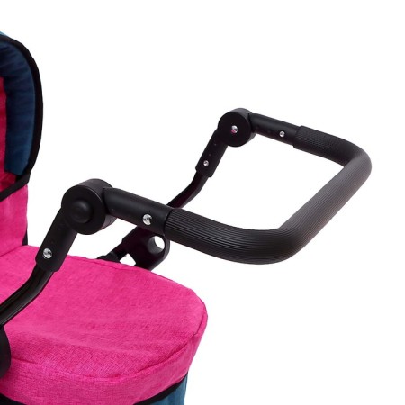 Stroller for dolls is universal, with a basket, metal-5