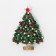New Year! New Year's Brooch "Christmas tree" on a stand, color in silver