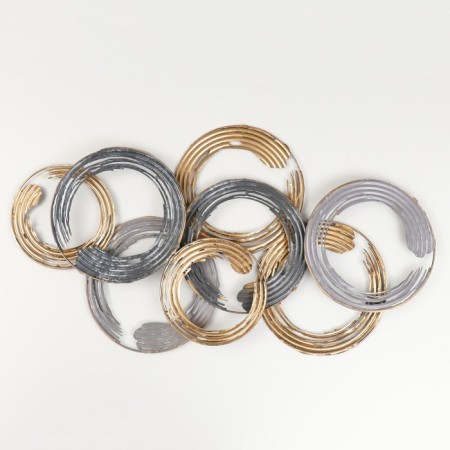 Wall metal decor "Rings" 89.5x4.4x49.5 cm-1
