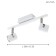 Vergiano 2x5W lamp GU10 White, nickel