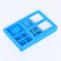 Box for 8 sweets + chocolate, with a window, blue, 17.7 x 17.7 x 3.8 cm