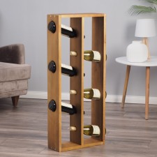 Wooden shelf large, under 6 bottles, 96x40x16 cm