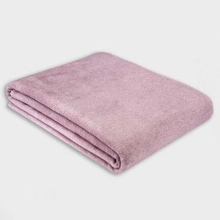 Blanket, size 150x200 cm, dry rose color-1