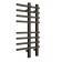 Electric towel "Dvin" LX Plaza Neo, 800x500 mm, dimmer, black matte
