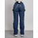 Semi-combinezone ski insulated female winter, size 50, dark blue color