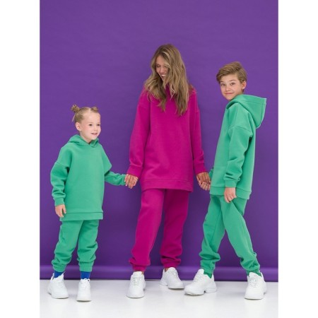 Baby trousers, height 116 cm, green color-6