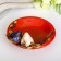 Souvenir ceramics stand "Birds on a plate" 7x13.5x14.5 cm
