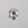 Rhound rhinestones “oval”, rimmed, 8 × 10 mm, 20 pcs, silver color