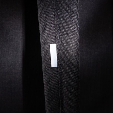 A backpack with a zipper, "saxi", a laptop department, black color-6