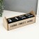 Souvenir wood desktop calendar "Home calendar" black 26x8.5x10.3 cm