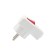 Vilka euro corner with salary 16a white with rexant button