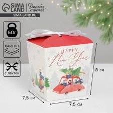 Бонбоньерка «Город», 7,5 х 8 х 7,5 см, Новый год