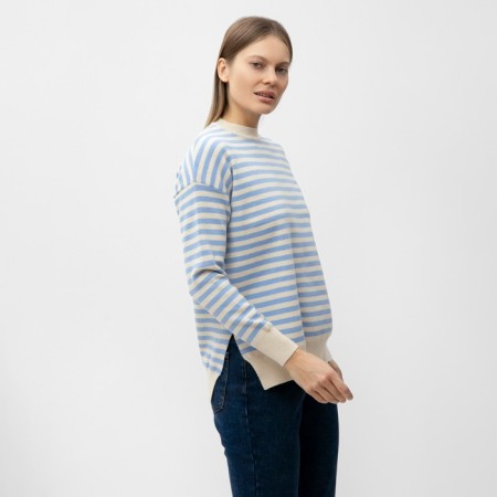 Female jumper, blue/milk color, size 46-50-2