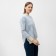 Female jumper, blue/milk color, size 46-50
