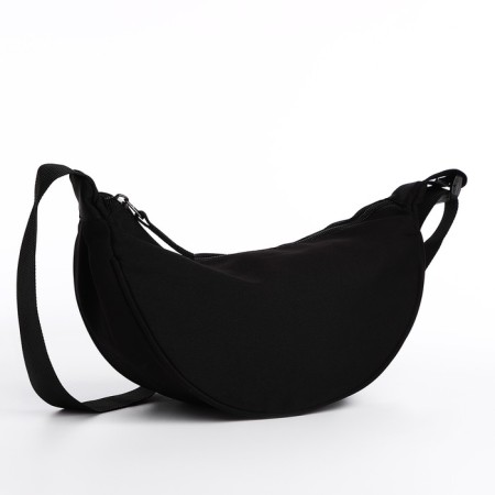 Youth bag with zipper, black color-4