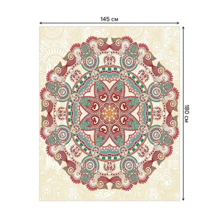 The tablecloth "Irish flowers", rectangular, Saten, size 145x180 cm-1