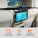 Siger tablet holder, between car seats, PVC, transparent