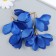Decor for creativity Textile "Bun, color Bright blue" set 6 pcs 6 cm