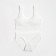 Female set (top, panties) color white, size 42-44