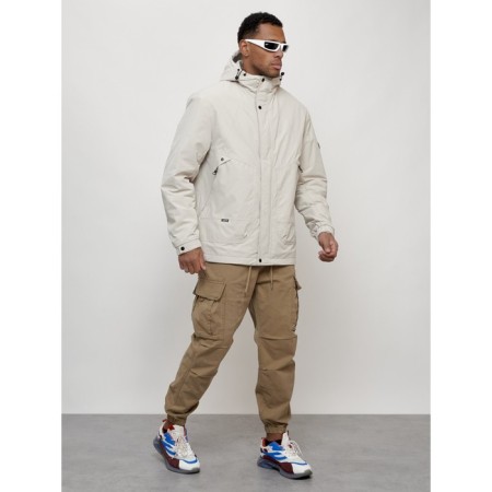 Male spring jacket, size 56, light gray color-2
