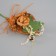 Decorative bouquet "rose" 5x9 cm, brown