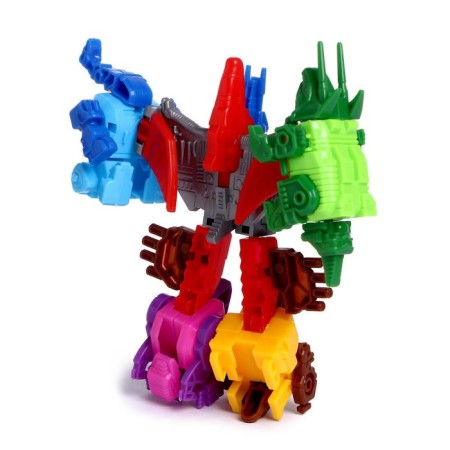 The set of robots "Dinosaurs", 5 items, gather in 1 robot-4