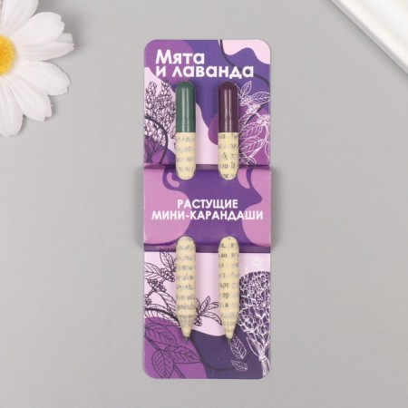 Growing gift pencils Mini "Mint and Lavada" set 2 pcs