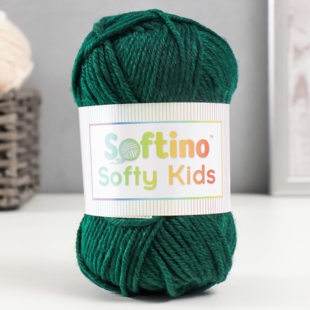 Yarn 100% acrylic "Softy Kids" 90m ± 5m 50 g Color 50 dark green