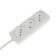 Extension cord Luazon Lighting Eco, 3 sockets, 4.5 m, 10 A, 2200 W, PVS 2x0.75 mm2, without salary, white