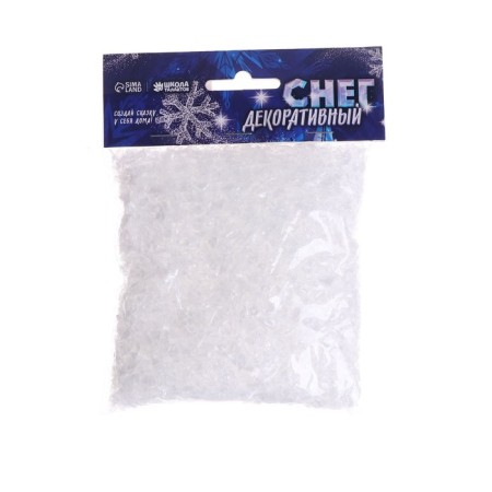Artificial bulk snow for decor "flickering flakes" 60 g-1