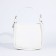 Women's bag on the zipper Textura, small size, white color