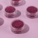 A set of sparkles for decor, small grinding, saturated pink color, 6 pieces